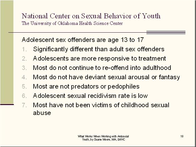 Sexual Behavior 2 Conduct Disorder CEUs